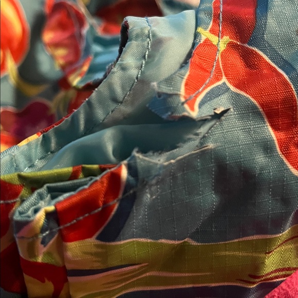 Longaberger Tote Bag Convertible Vibrant Tomato Print - Picture 8 of 8